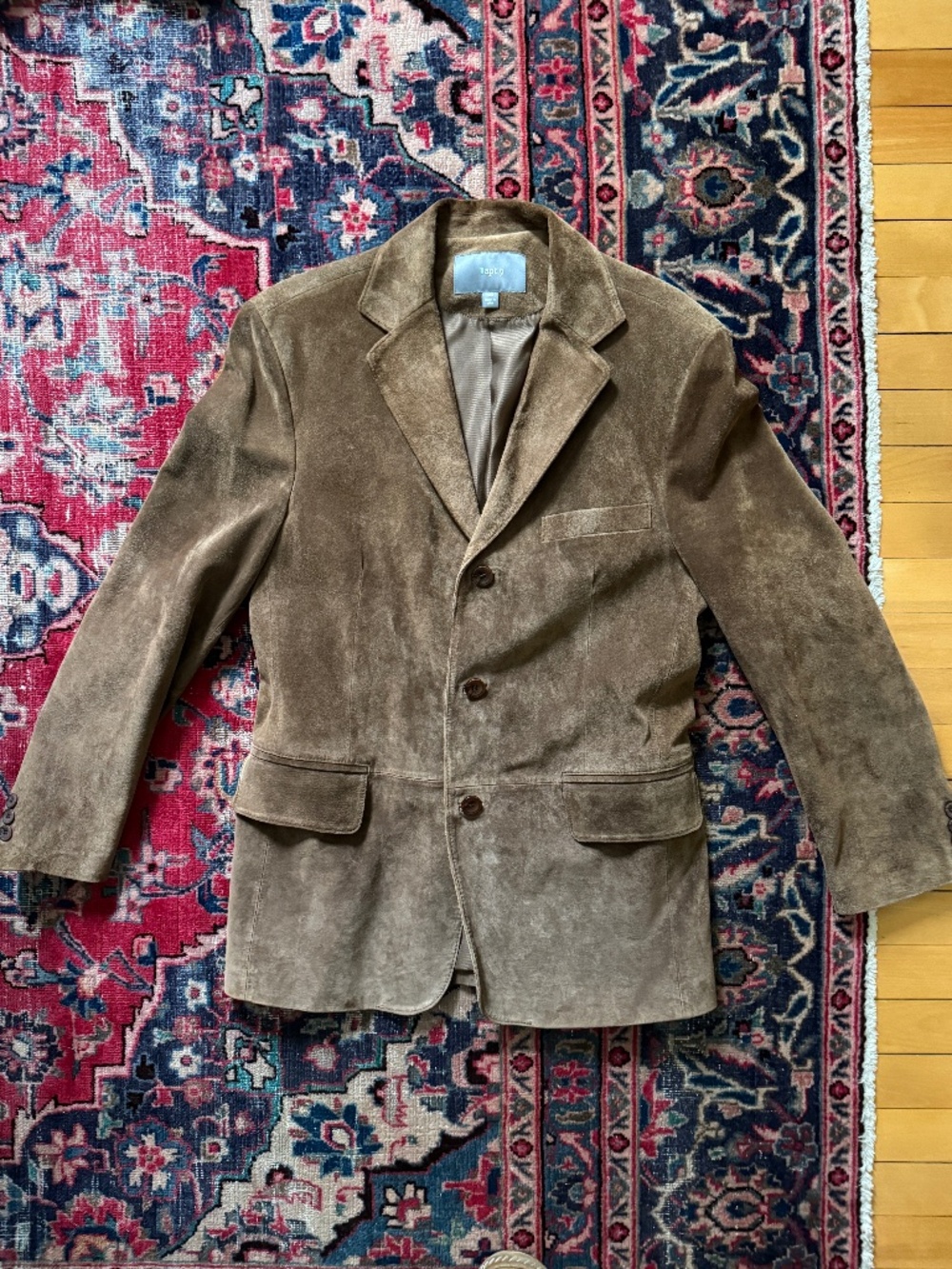 Brown Suede Leather Jacket, 38R